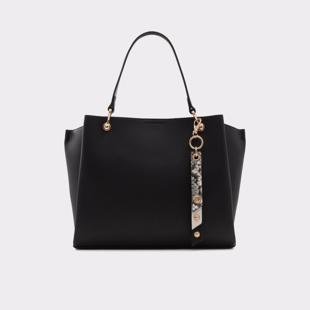 Black tote bag